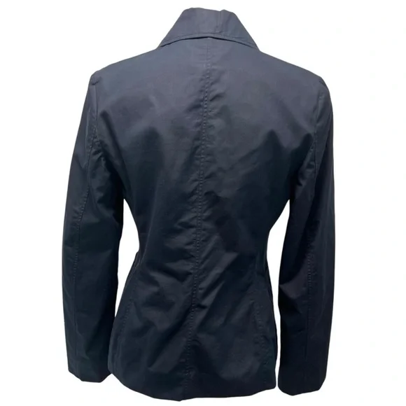 Celine Authentic Designer Navy Blue Cotton 2 Button Blazer Jacket Women’s EU 40 - Picture 6 of 13